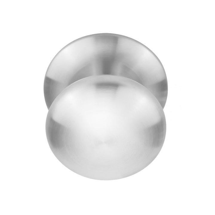 Round Satin Stainless Steel Door Knob by Formani