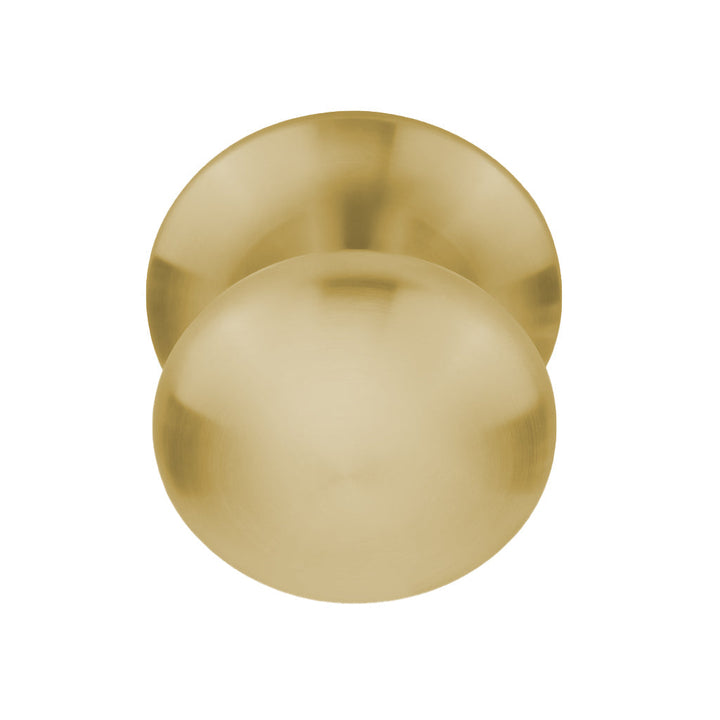 a pair of Formani LB80V door knobs on a white background.