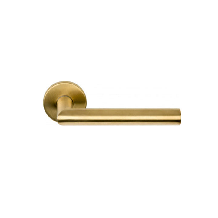 Formani LBII-19 Door Lever in Satin Gold.