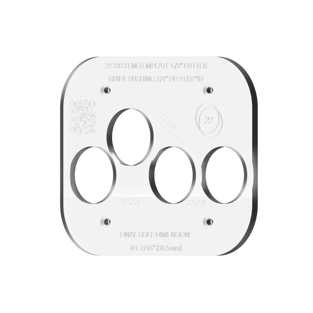 Bocci 22Component: Double Alternate Material Universal Router Template