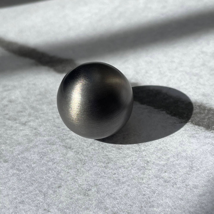 solid cast natural and white brass and bronze small cabinet hardware knob and handle by Maha Alavi