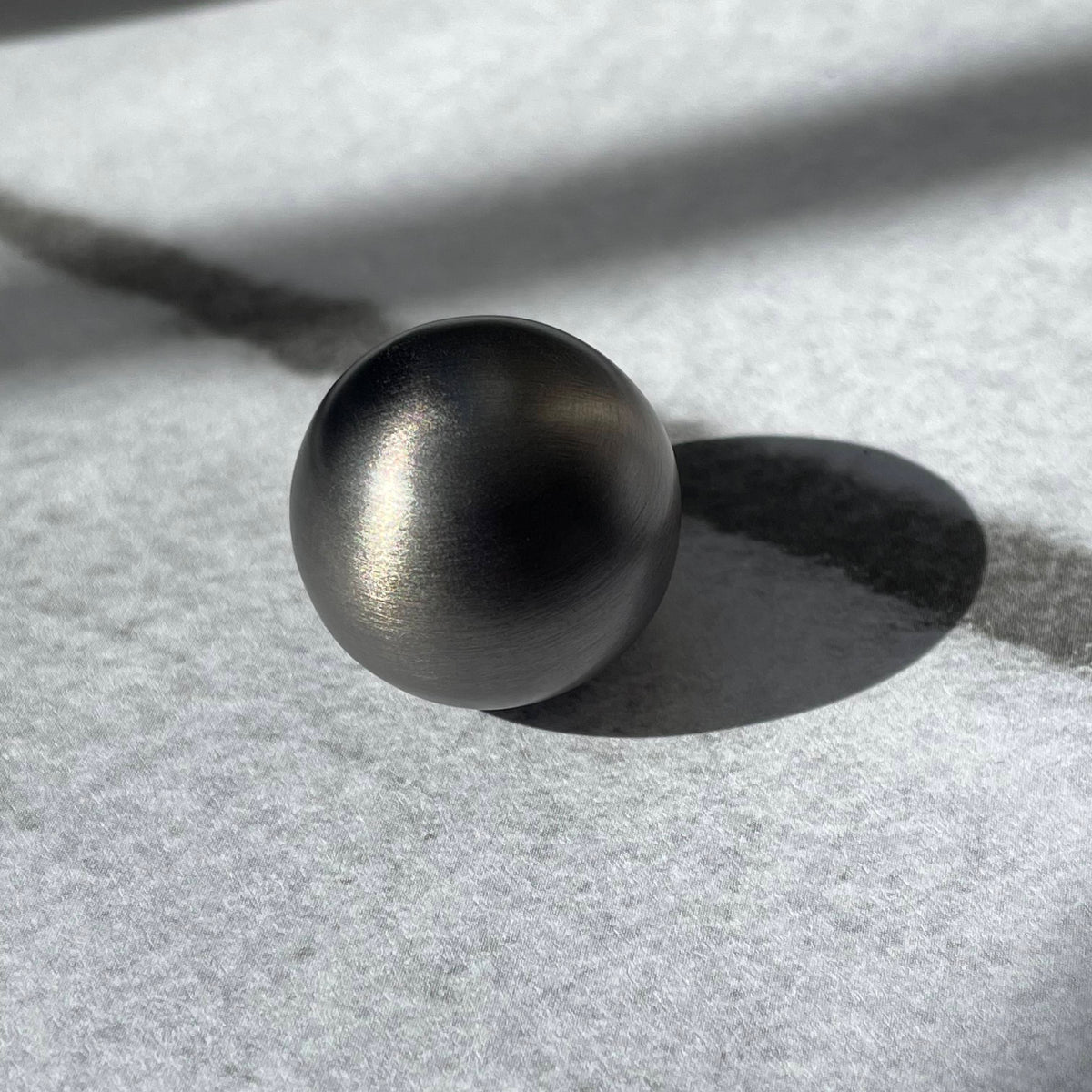 solid cast natural and white brass and bronze small cabinet hardware knob and handle by Maha Alavi