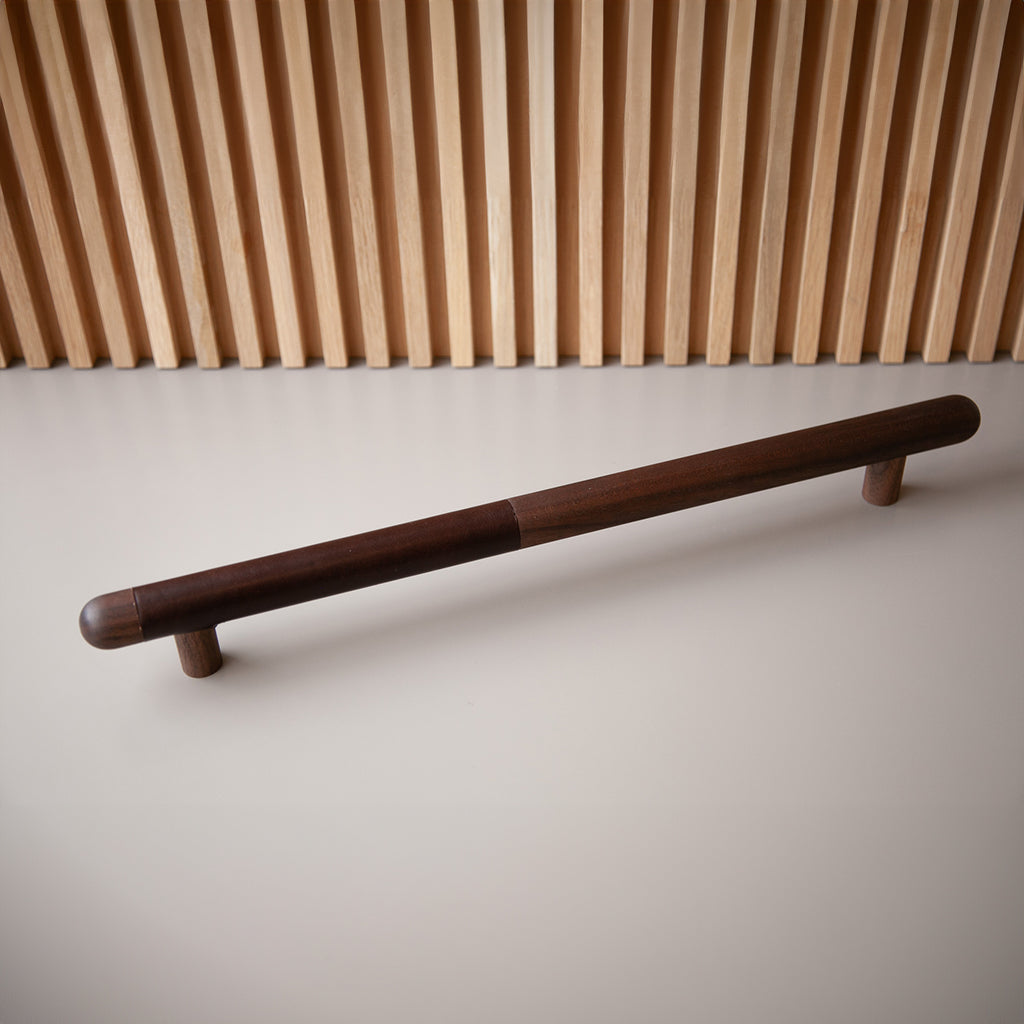 Chapman Wood Appliance Bar Pulls With Half Leather