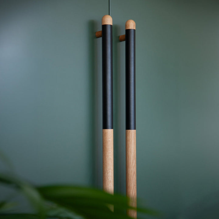 Chapman Wood Appliance Bar Pulls With Half Leather