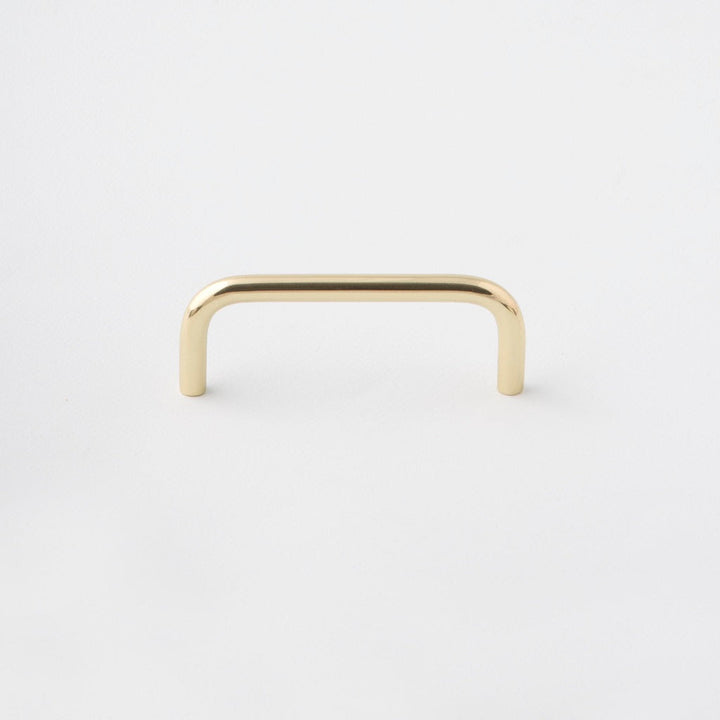 Satin Brass Cabinet Handle made in Toronto. Modern hardware.