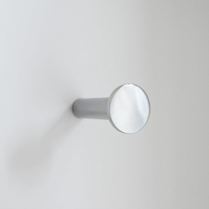 A close up of a CBH Charlie Nail Hook on a wall.