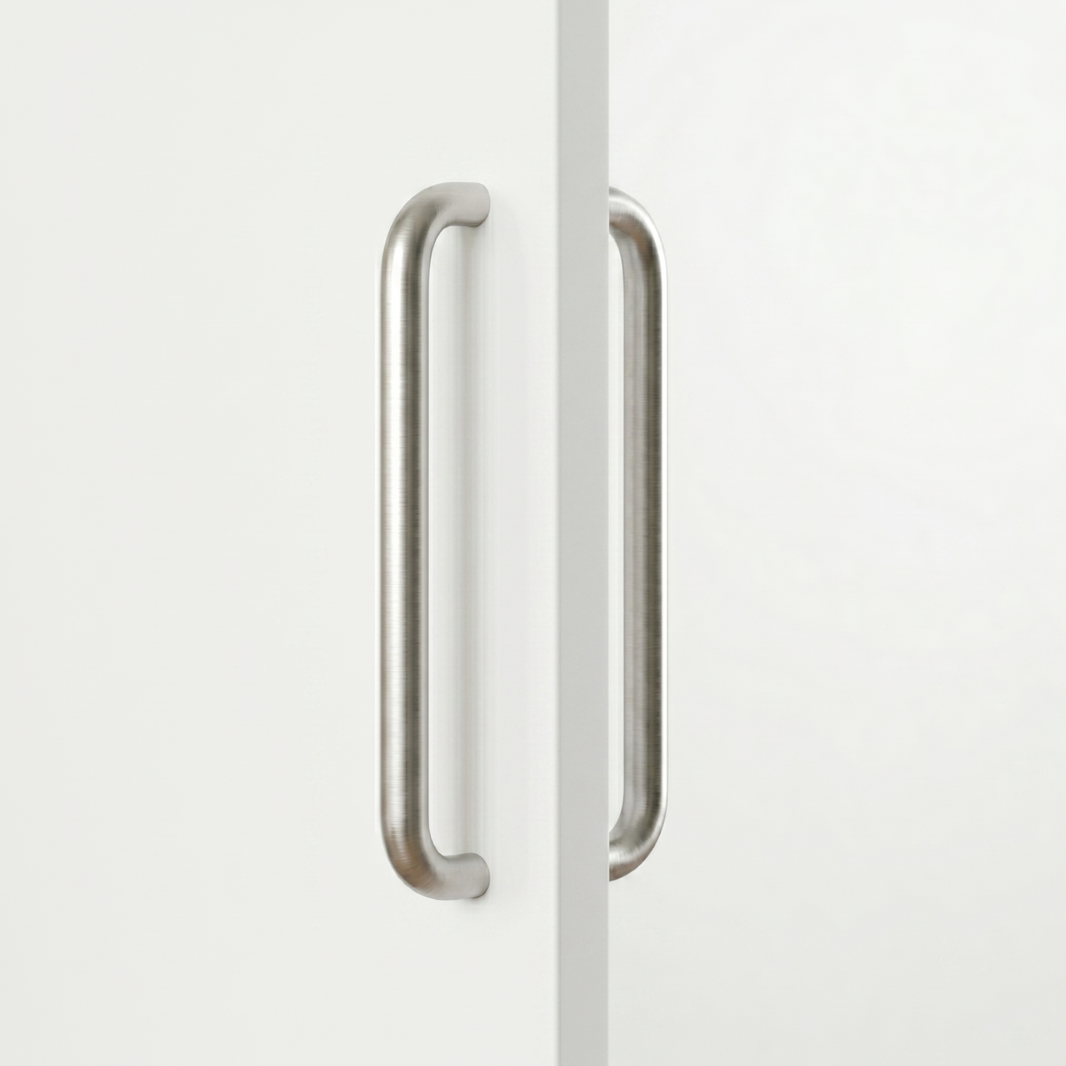 Charlie Radius Door Pull with a clean rounded design. Suitable for timber, metal and glass doors, available single-sided or back-to-back.