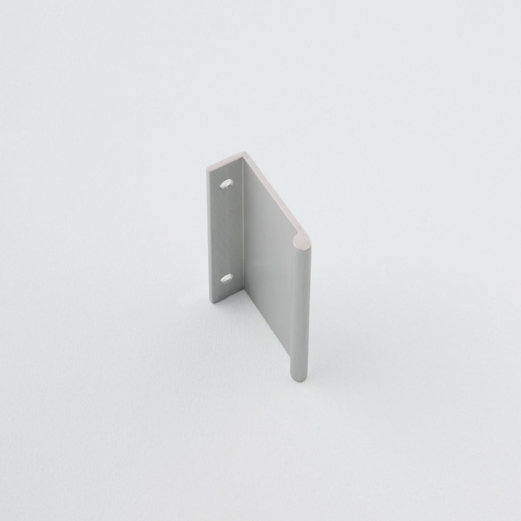 Side view of Charlie round edge pull. Modern hardware made in Toronto.