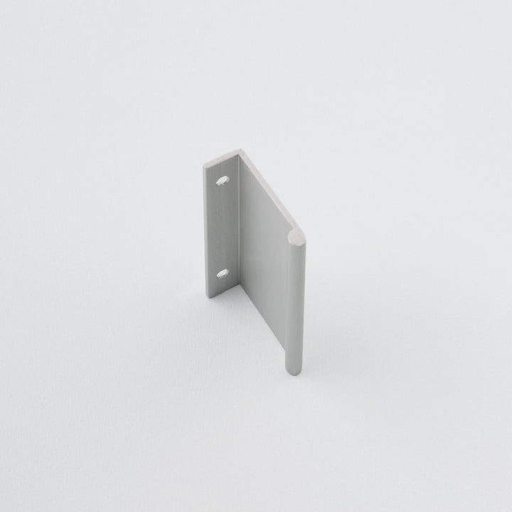 Side view of Charlie round edge pull. Modern hardware made in Toronto.
