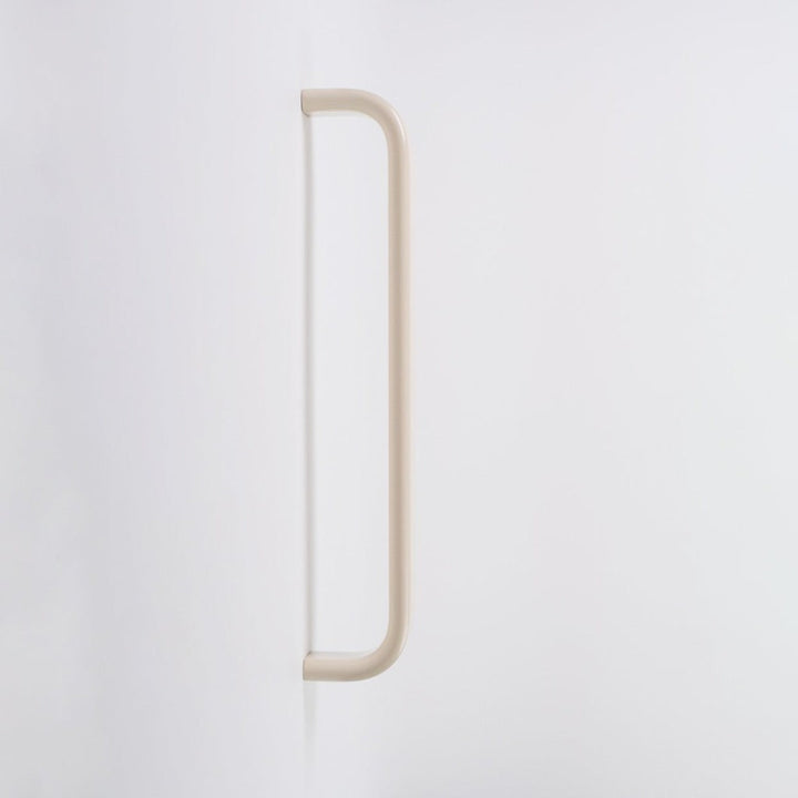 The Charlie Waterfall Door Pull comes in a variety of finishes and lengths and is made in Canada.