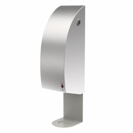 A Dan Dryer Drip Tray for Soap or Sanitizer Dispenser on a white background.