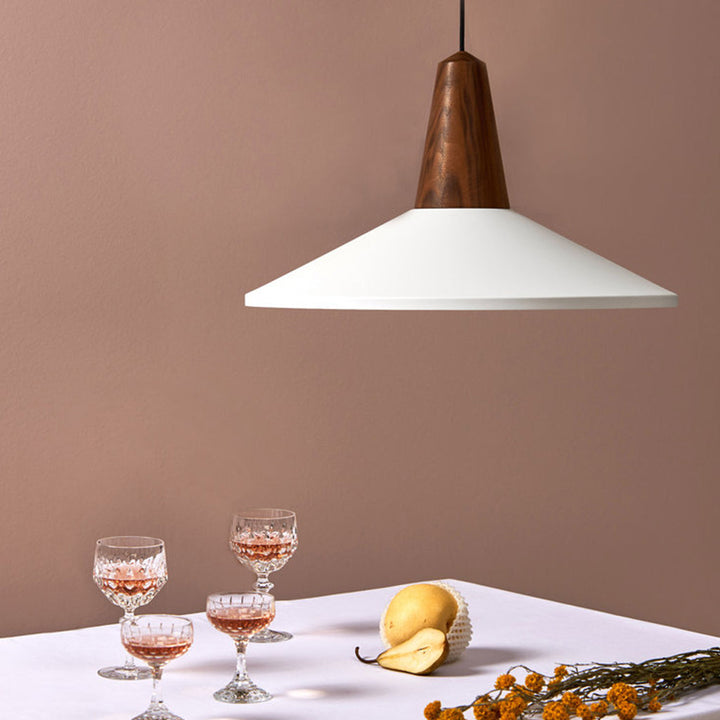 white eikon shell pendants by schneid studio