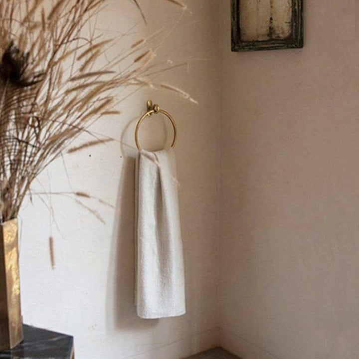 Beautiful towel ring in solid brass