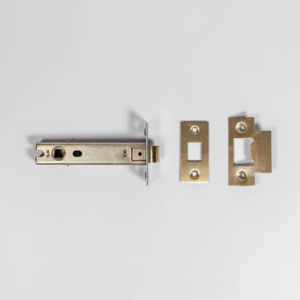 A high-quality tubular spring latch designed to work in conjunction with Mi&Gei door handles.