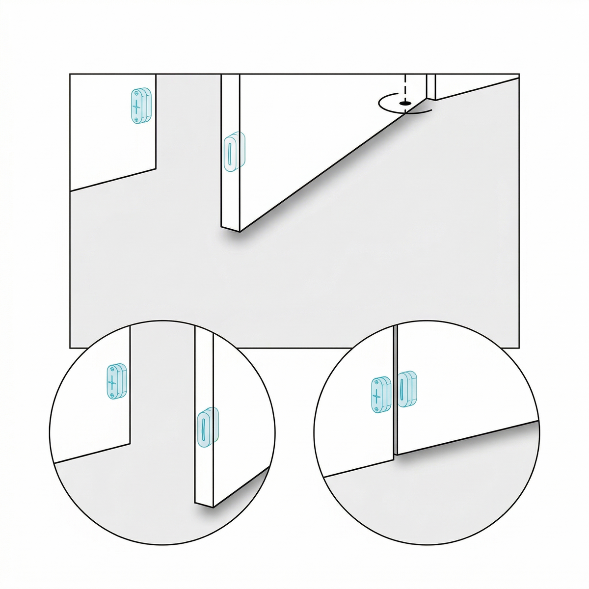 FritsJurgens Flush — Magnetic Door Alignment Set