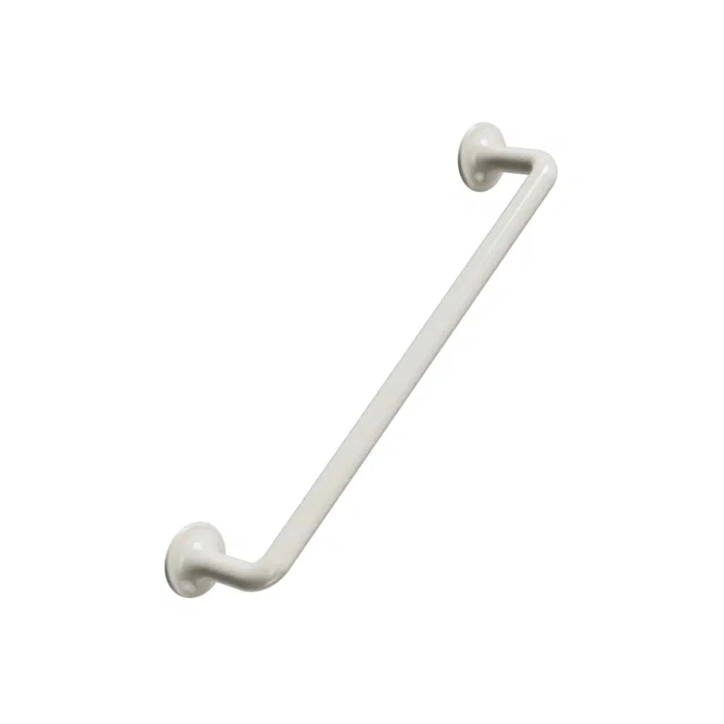 White cabinet pull on white background