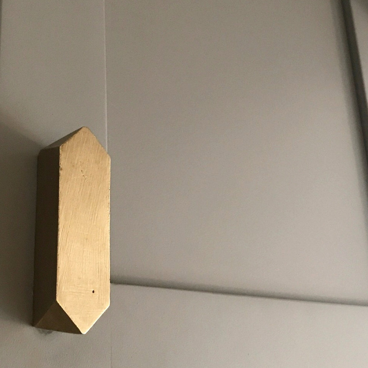Cast Bronze Geo Bin Pull