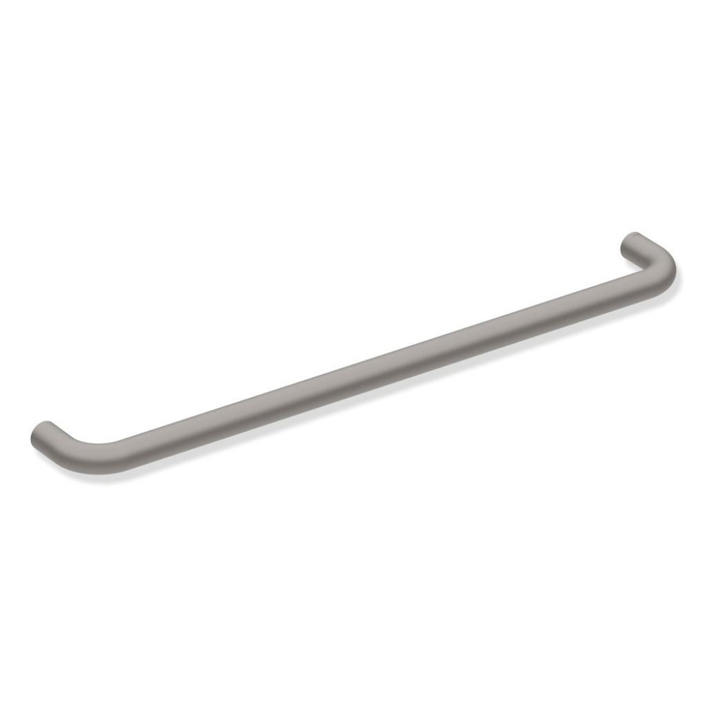 Polished chrome Hewi 480 support rail, a straight round wall-mounted grab bar.