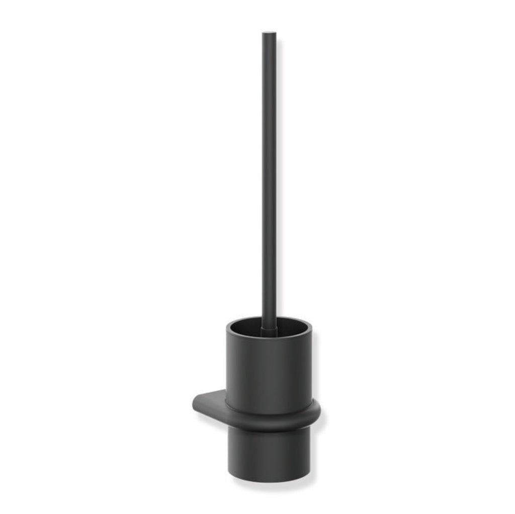 Gunmetal Hewi 480 toilet brush unit, a wall-mounted holder with a long-handled brush.