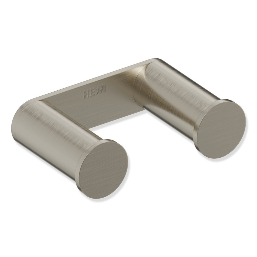 Gunmetal Hewi 900 double hook, two round pegs on a wall plate.