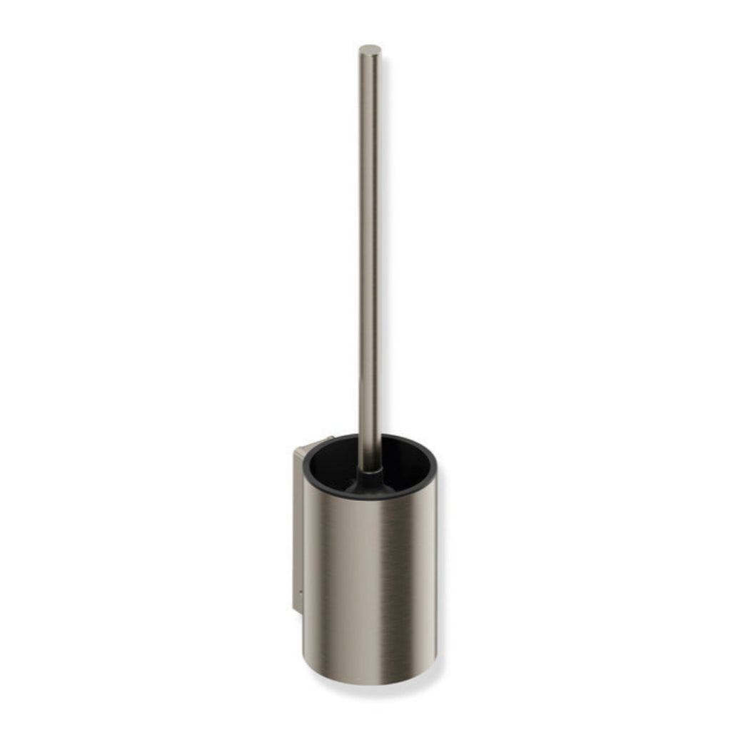 Black Hewi 900 toilet brush unit, a wall-mounted holder with a long-handled brush.