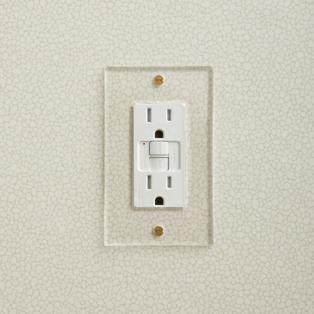 Invisible Plate 1 Gang Outlet by Forbes & Lomax