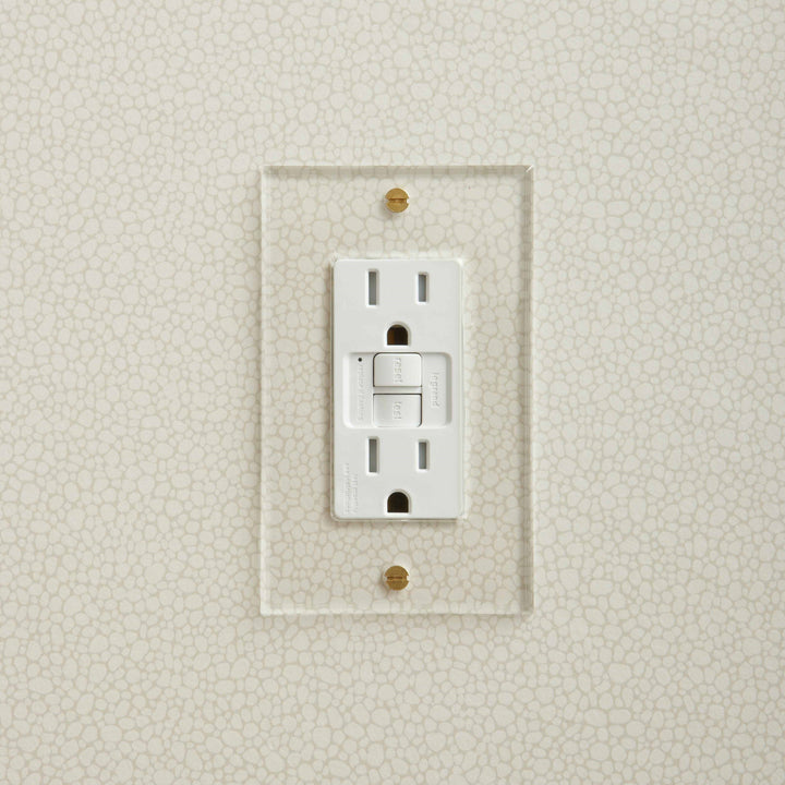 Invisible Plate 1 Gang Outlet by Forbes & Lomax