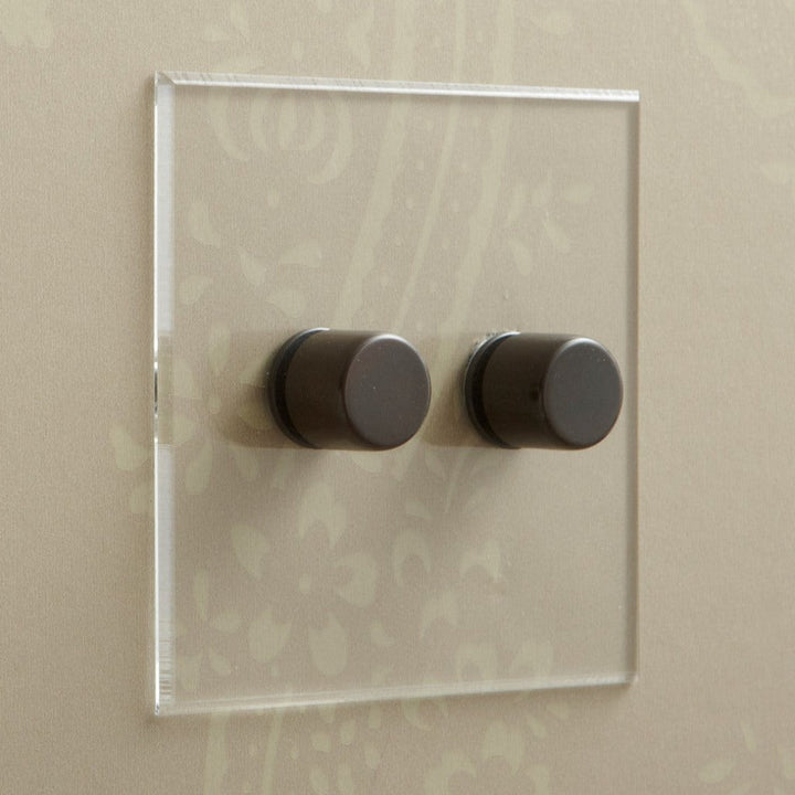 Invisible Plate Rotary Dimmers by Forbes & Lomax