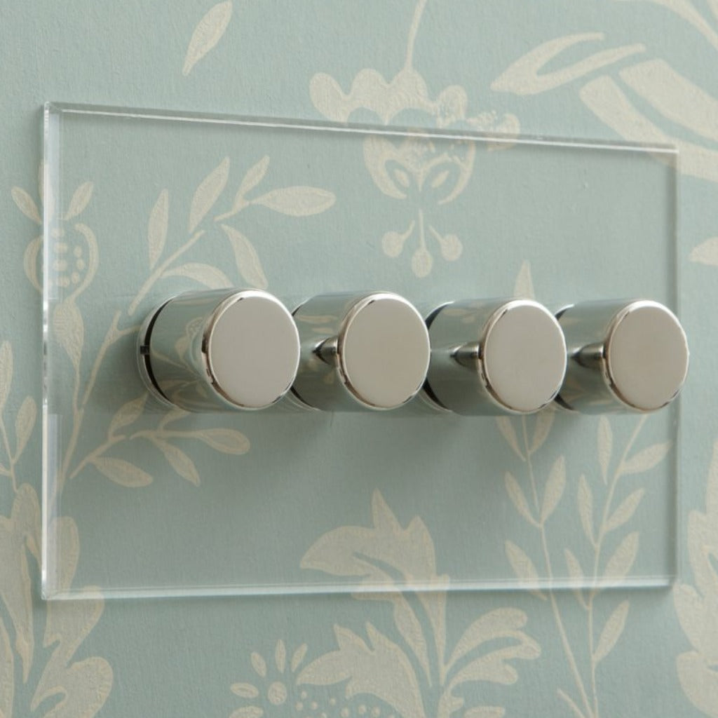 Invisible Plate Rotary Dimmers by Forbes & Lomax