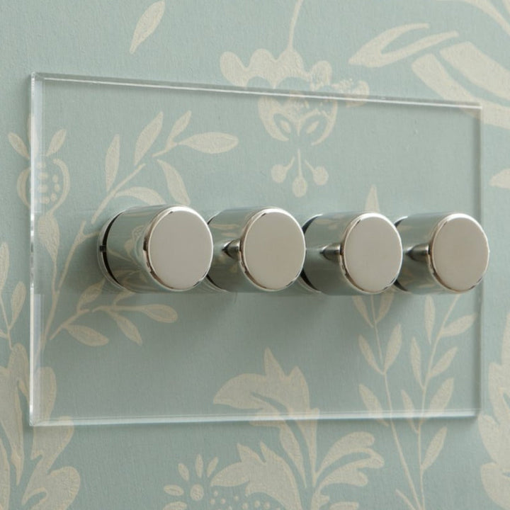 Invisible Plate Rotary Dimmers by Forbes & Lomax