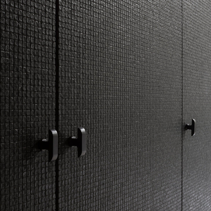 Black Cabinets with Jules Knobs by Vincent Van Duysen