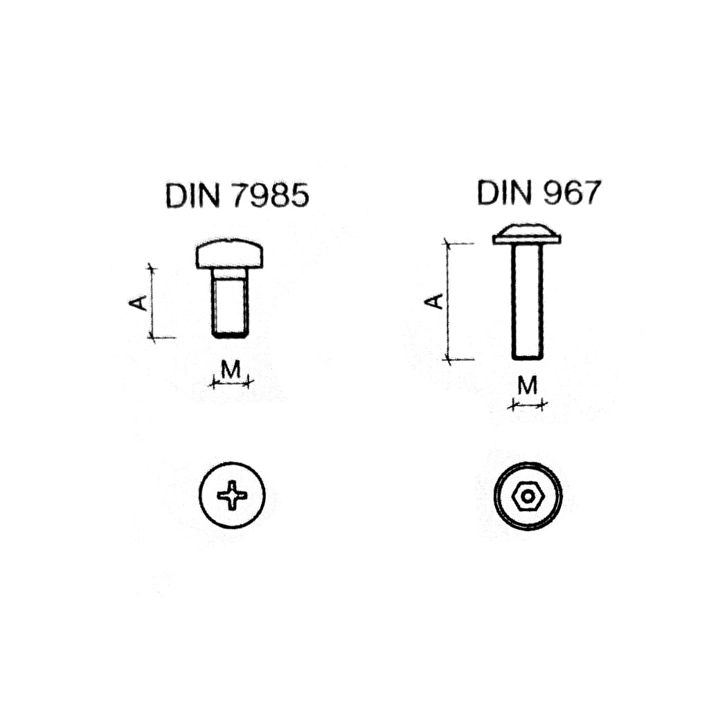 Knud Pull Handle Component: Machine Screw