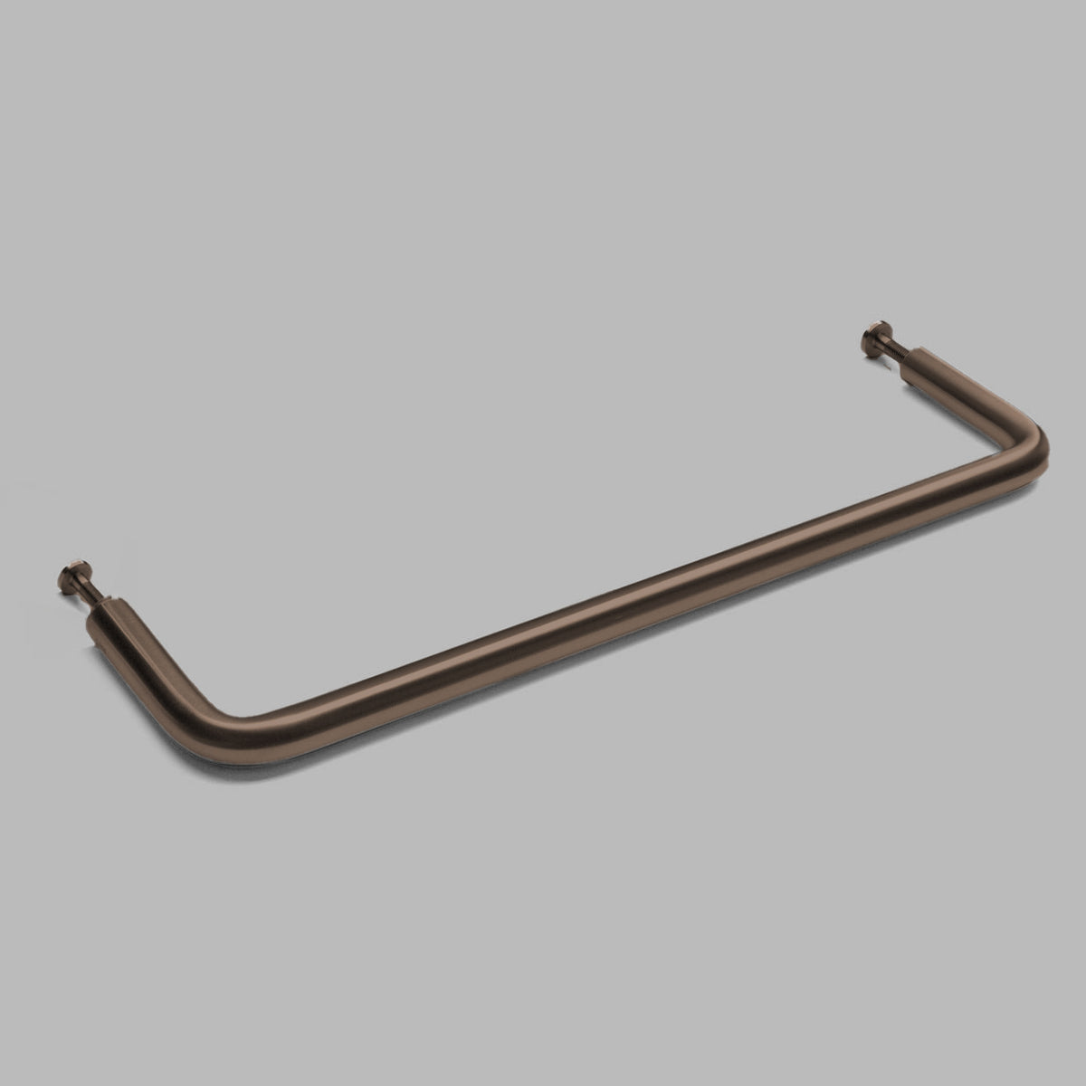 PVD bronze d line Knud pull handle, a long bar on offset legs.