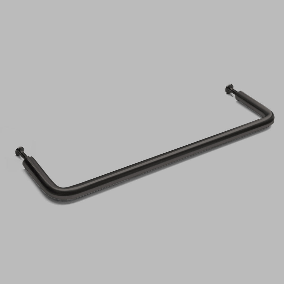 PVD black d line Knud pull handle, a long bar on offset legs.