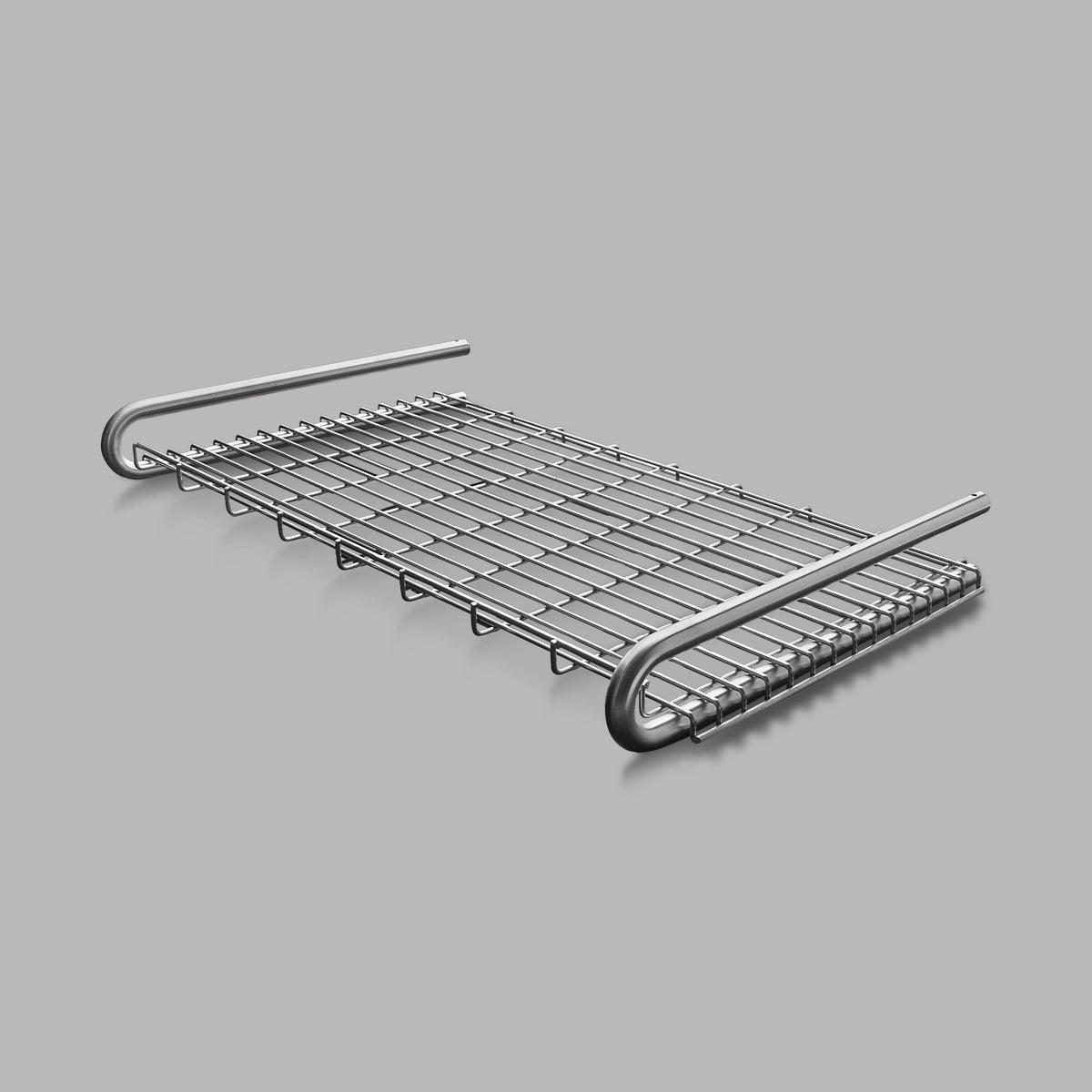 The Knud Towel Shelf is built with longevity in mind, providing a sturdy structure for Commercial or Residential use. Available in White, Grey, or Satin Stainless, this item is theft-proof.
