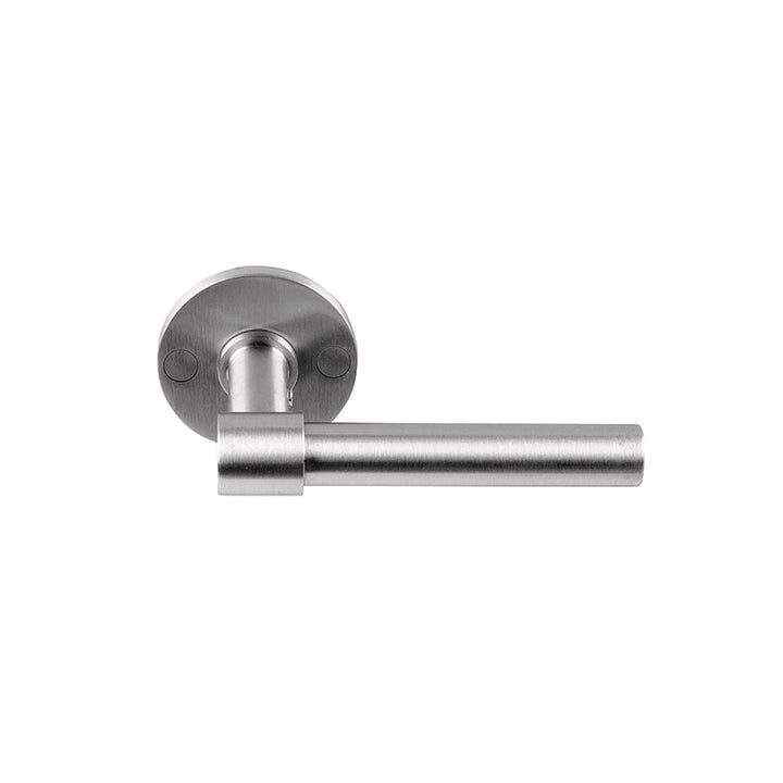 A close up of a Formani ONE by Piet Boon Door Lever on a white background.