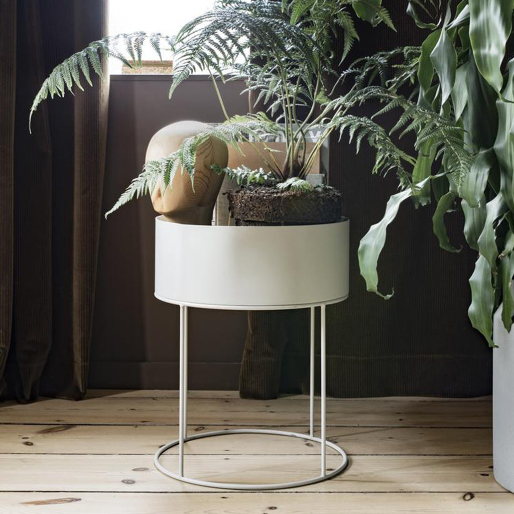 鉢・プランター ferm LIVING | Plant Box Round Black Plant Box Round | Garden | Casson Hardware