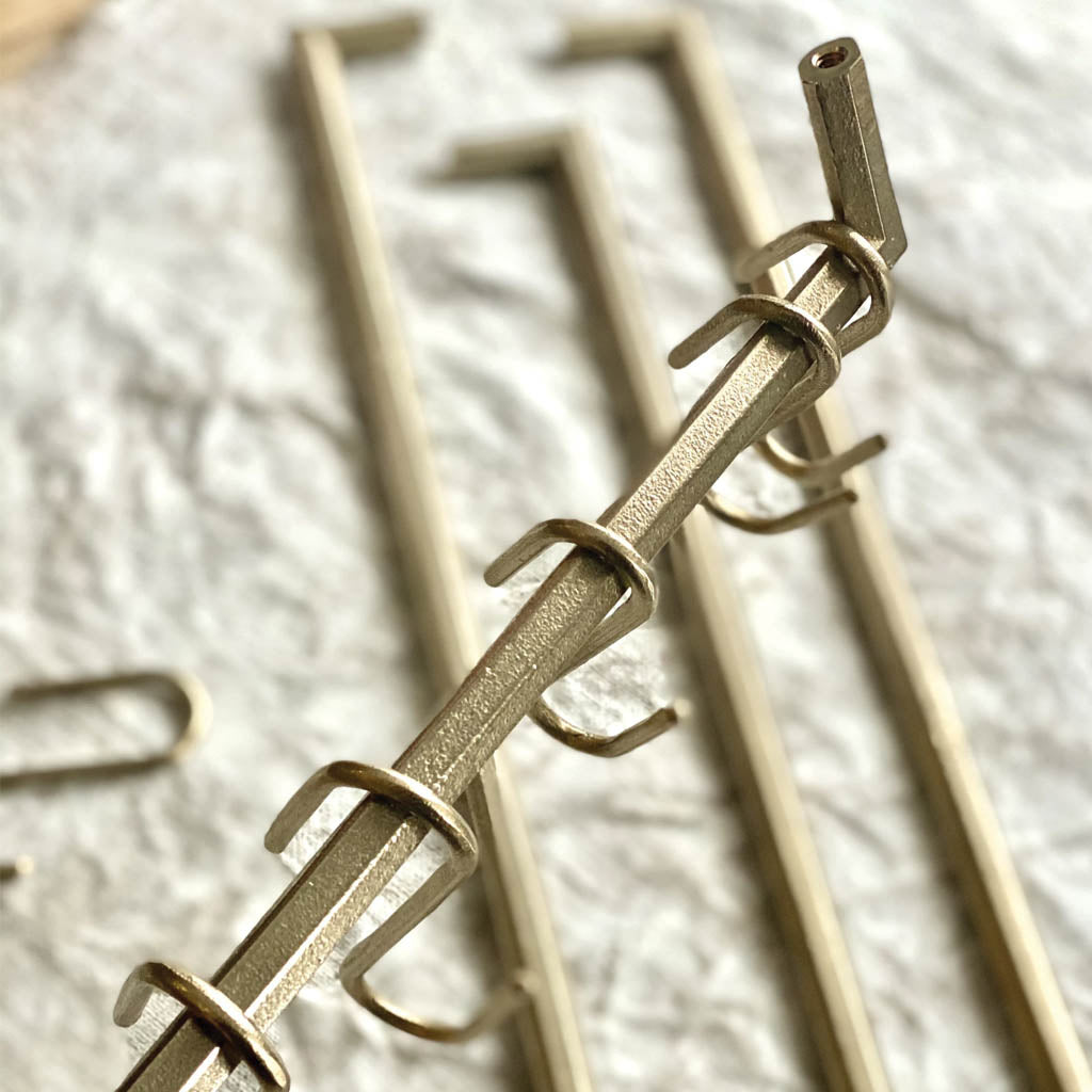 Pyra hand cast bronze appliance pull.