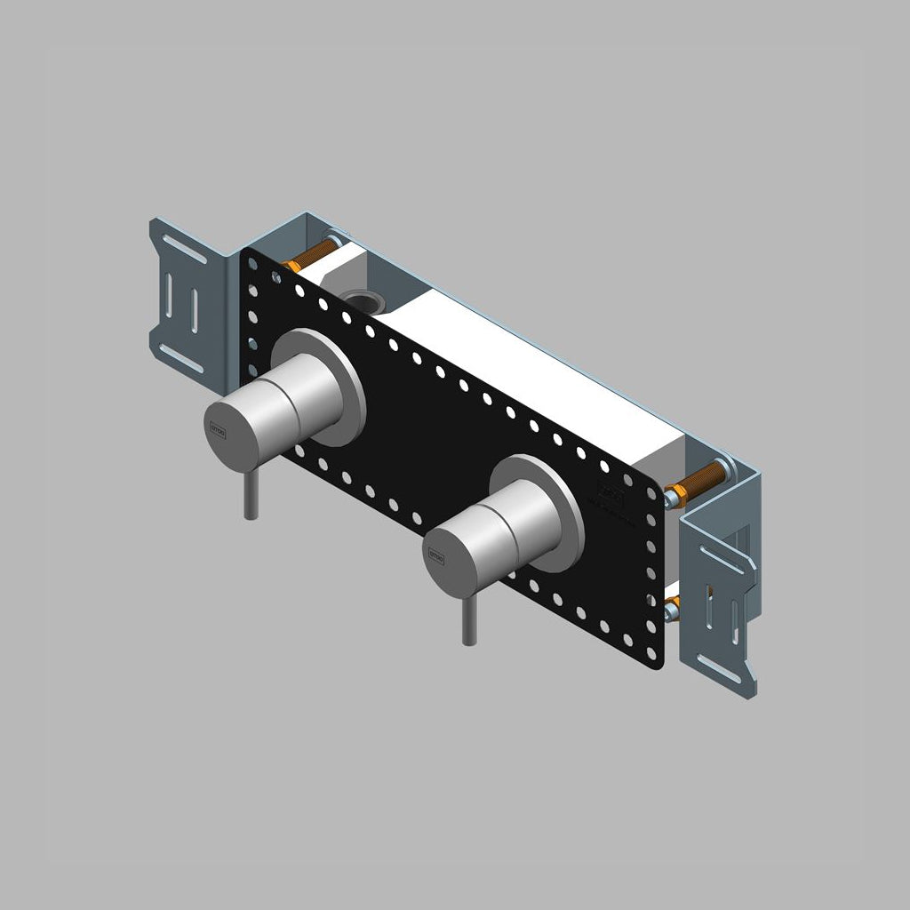 Qtoo Component: Wall-Mounted Mixer and Diverter Rough-In