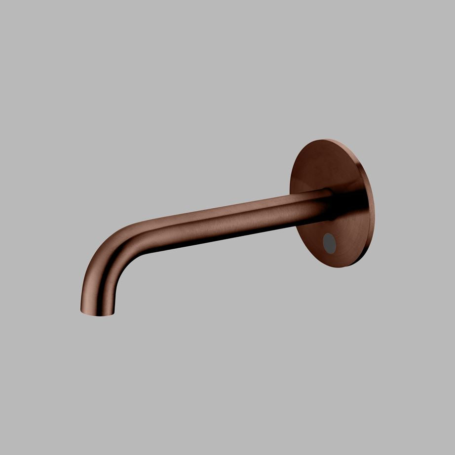PVD copper d line Qtoo wall-mounted sensor tap spout.