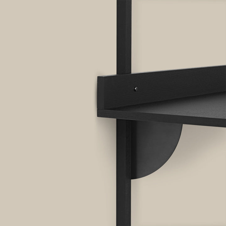 Sector Shelf Single Black and Black
