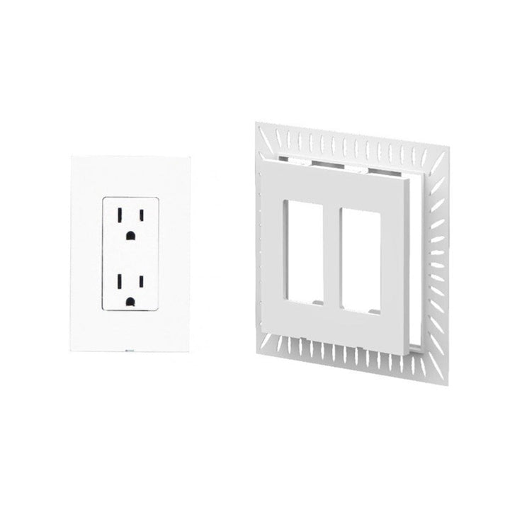 Designmod Smoothline Flush Mount Wall Plate Outlet for Wood