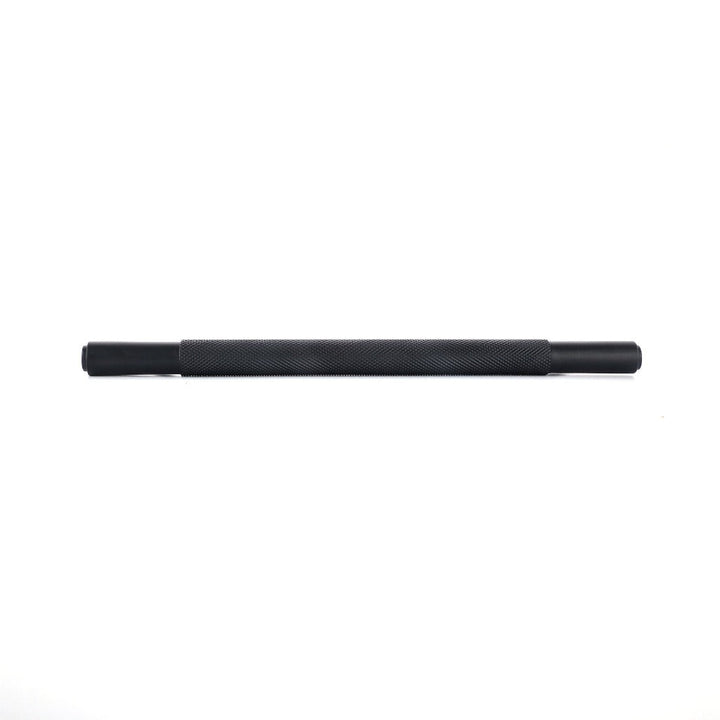 Specter Knurled Cabinet Pull in brass, silver and black