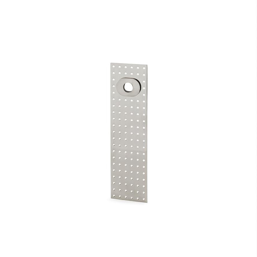 Nickel Vervloet Stardust perforated rectangular backplate.