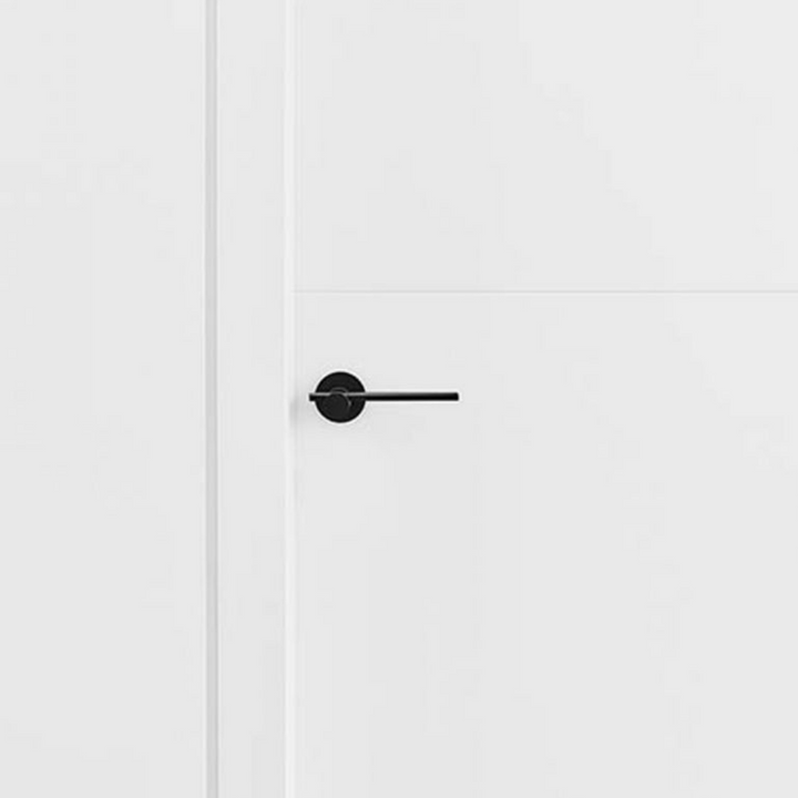 A Formani TENSE BB100G door lever with a black handle on it.