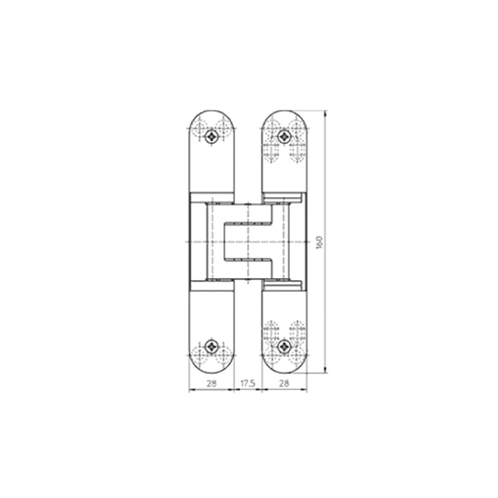 A drawing of a bathroom with a Tectus TE 340 3D for Residential and Heavy-Duty Doors toilet and sink.