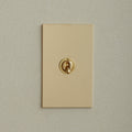Unlacquered Polished Brass / 1 Gang / 3 way