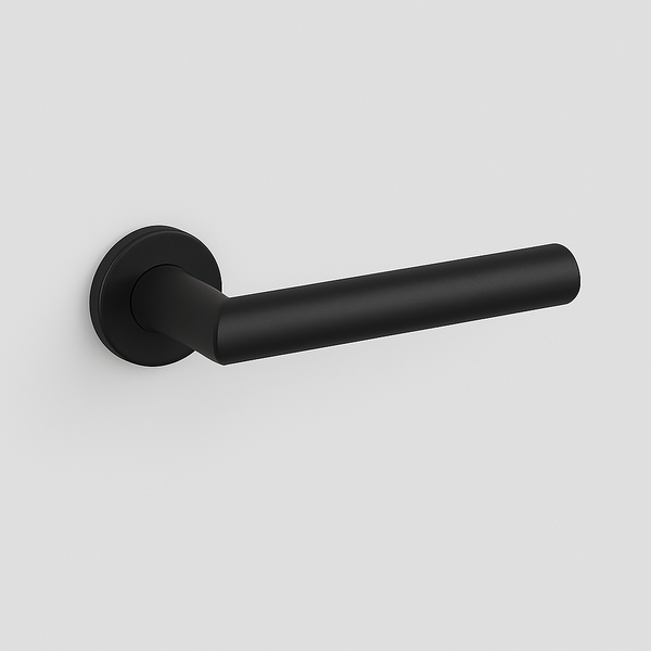 AHI 103 Door Lever Set — Double Dummy — Double Dummy / Matte Black / Small Circle 200 / Not Applicable for Dummy Functions