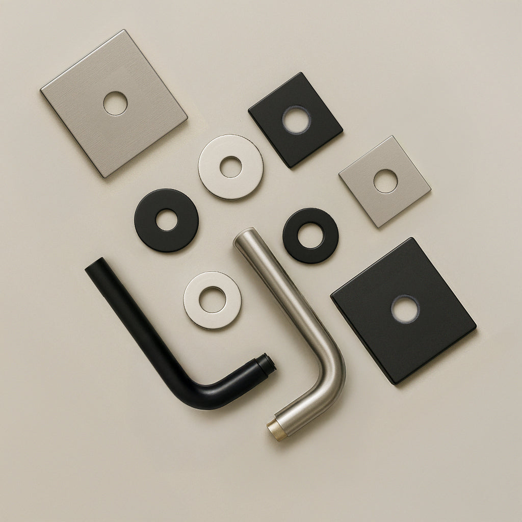 AHI 105 door lever roses and washers.
