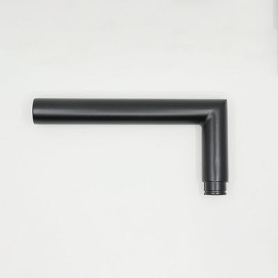A close up of an AHI Door Lever No. 104 Single Dummy on a white wall.
